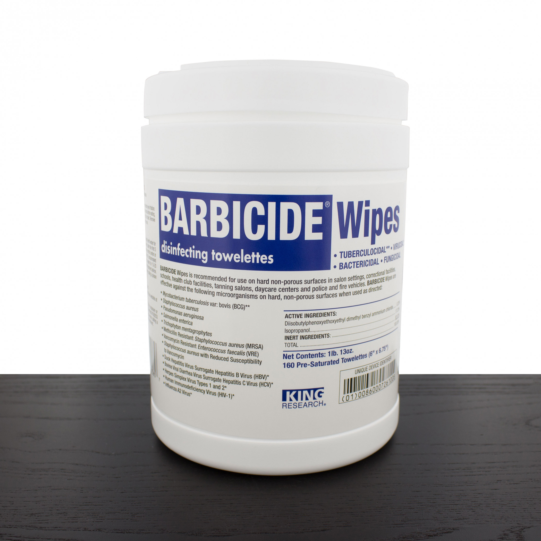 Product image 0 for Barbicide Wipes 160ct